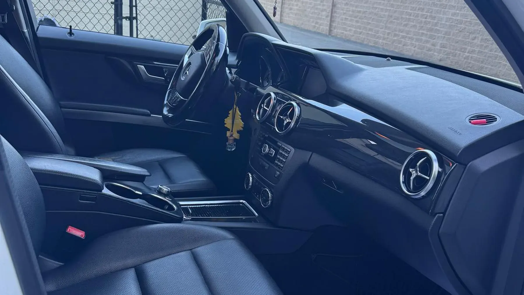 Detailed car dashboard and console after a full interior service