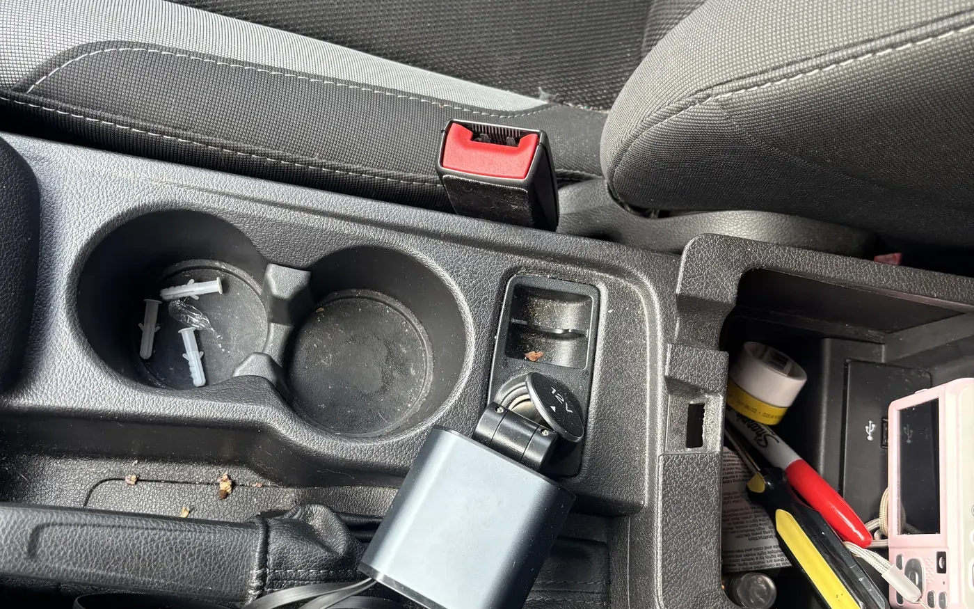 Detailed centre console and gear selector after an Elite Shining interior service